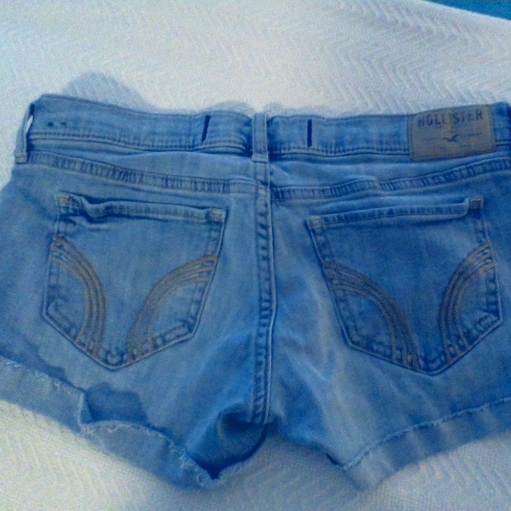 Jean shorts.